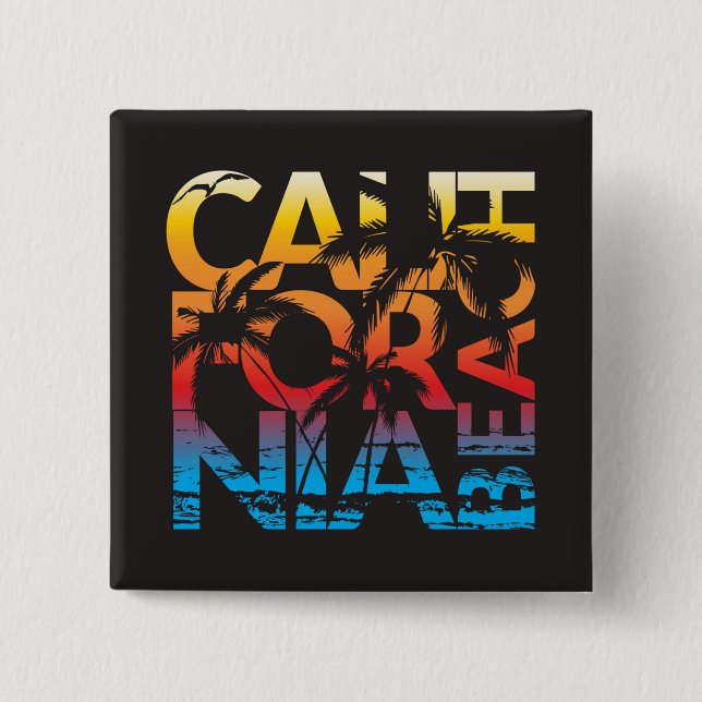 Kalifornien Beach Poster Knapp (Framsida)