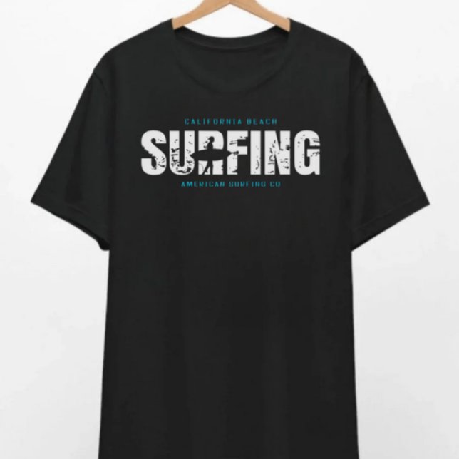 Kalifornien Beach Surfing T-shirt (Skapare uppladdad)