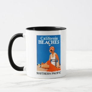 Kalifornien Beacher Promotional Poster Mugg