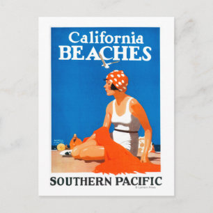 Kalifornien Beacher Promotional Poster Vykort