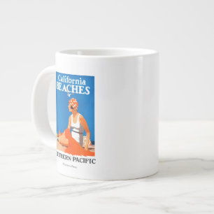 Kalifornien Beaches Promoting Poster Jumbo Mugg