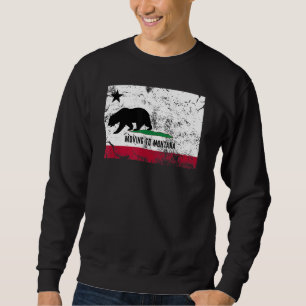Kalifornien Bear är Flytta till Montana Walking. Lång Ärmad Tröja