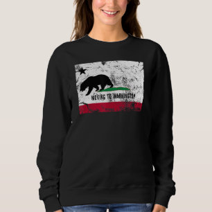 Kalifornien Bear är Flytta till Washington Walking T Shirt