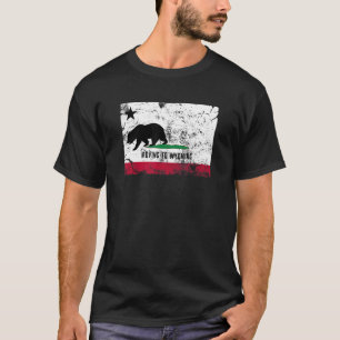 Kalifornien Bear är Flytta till Wyoming Walking. T Shirt