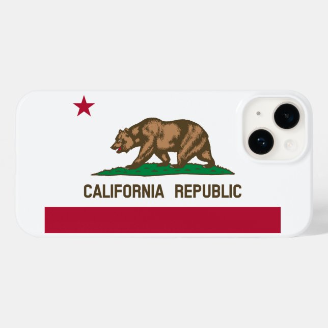 Kalifornien Bear Flagga: Cali Golden State (Baksida (horisontell))