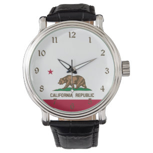 Kalifornien Bear Flagga: Cali Golden State Armbandsur