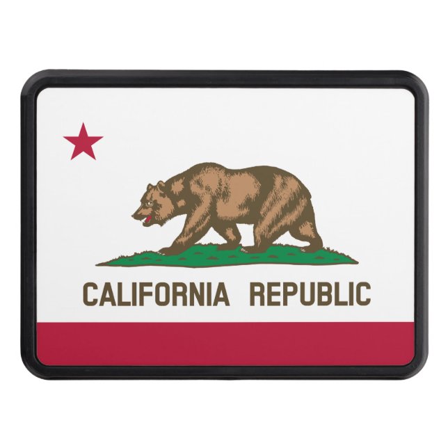 Kalifornien Bear Flagga: Cali Golden State Dragkroksskydd (Framsidan)