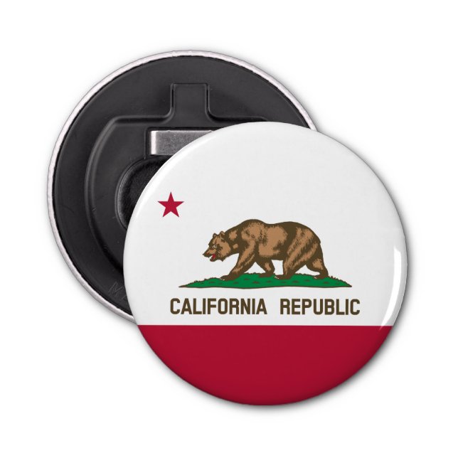 Kalifornien Bear Flagga: Cali Golden State Flasköppnare (Framsidan)