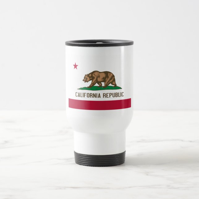 Kalifornien Bear Flagga: Cali Golden State Resemugg (Center)