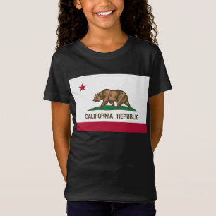 Kalifornien Bear Flagga: Cali Golden State T Shirt