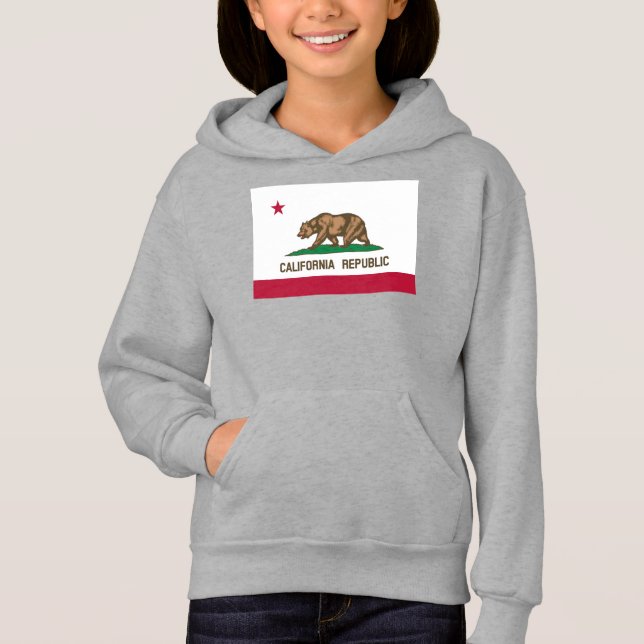 Kalifornien Bear Flagga: Cali Golden State T Shirt (Framsida)
