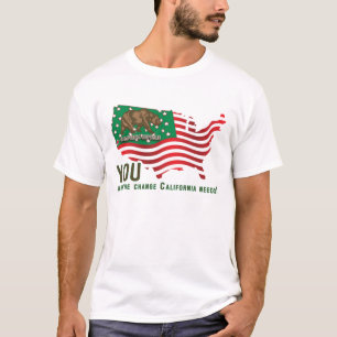 Kalifornien Bear Flagga - du är den växel som CA T Shirt