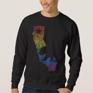 Kalifornien Bear Lgbtq+ Gay Lesbisk Pride Flagga M Lång Ärmad Tröja
