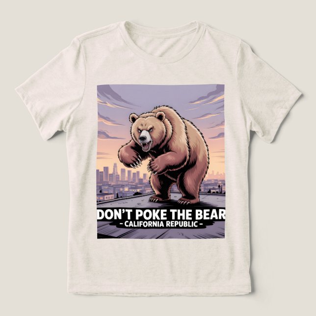 Kalifornien Bear Påstående Tee, kvinnor T Shirt (Design Framsida)