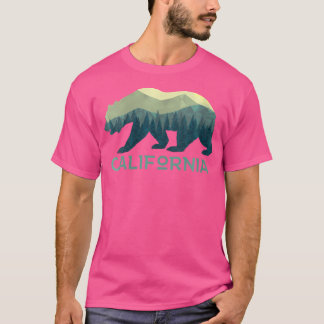 Kalifornien Bear Retro 70S Vintage utomhus T Shirt
