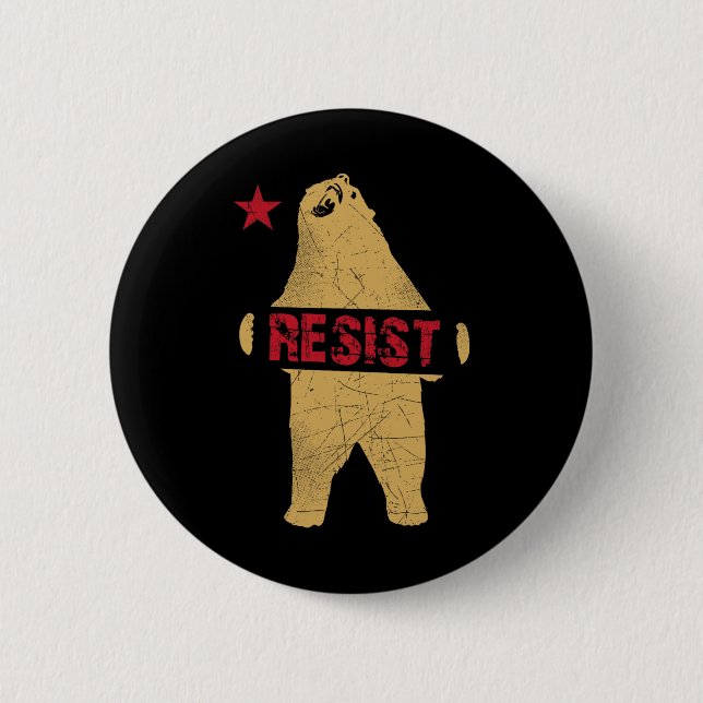 Kalifornien Bear Shirt Resist Knapp (Framsida)