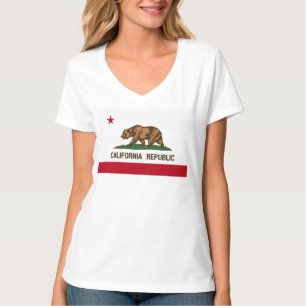 Kalifornien Bear Statlig flagga T Shirt