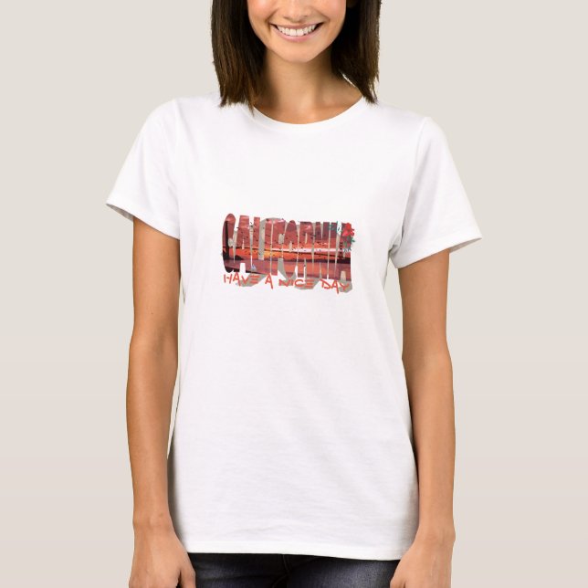 Kalifornien - Bear T Shirt (Framsida)