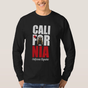 Kalifornien Bear with Sunglasses USA State T Shirt