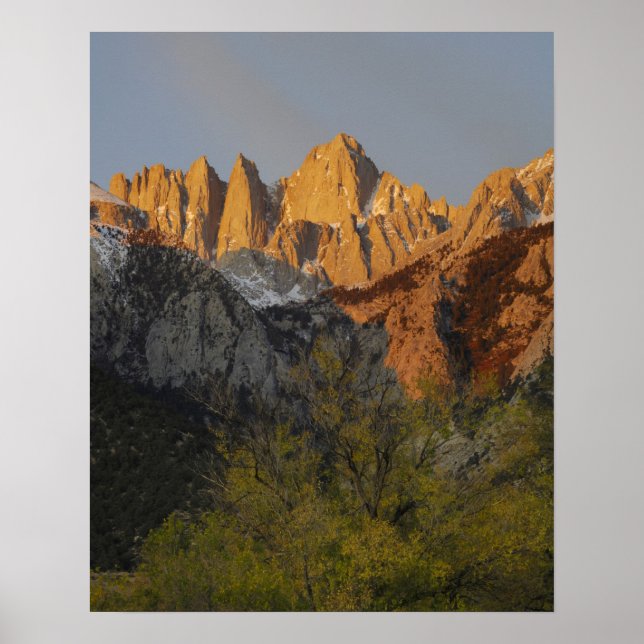Kalifornien, berget Whitney, Inyo National Forest  Poster (Framsidan)