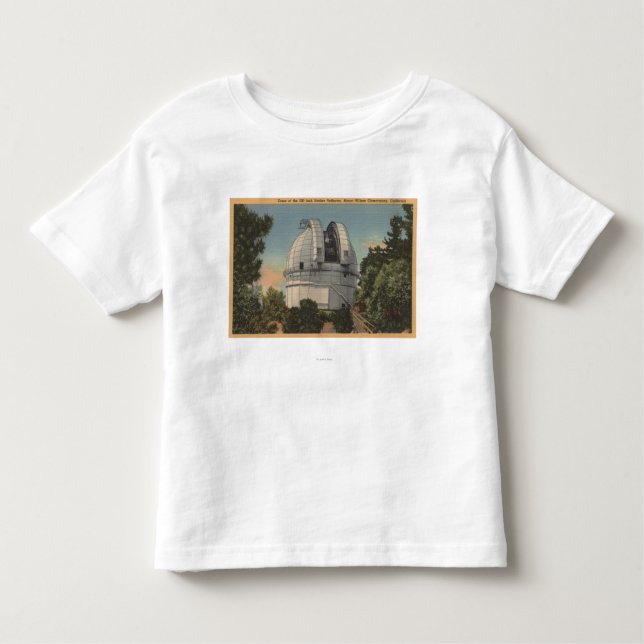 Kalifornien - beskåda av kupol av Mount Wilson Tee Shirt (Framsida)