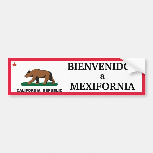 Kalifornien: Bienvenidos en Mexifornia Bildekal (Framsidan)