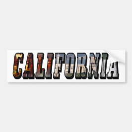 Kalifornien Bild Text Bumper Sticker Bildekal