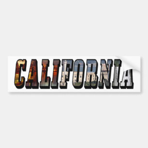 Kalifornien Bild Text Bumper Sticker Bildekal