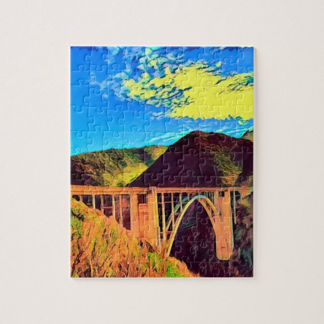 Kalifornien - BIXBY BÄCK - Bridge Pussel (Vertikal)