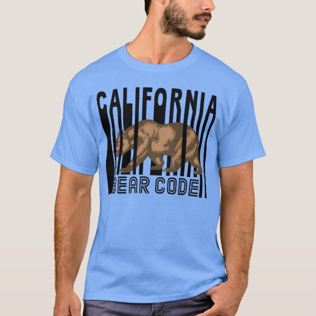 KALIFORNIEN BJÖRKOD vän T Shirt (Framsida)