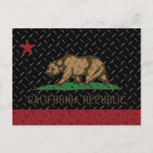 Kalifornien Black Diamond Plate Vykort