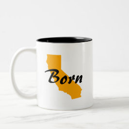 Kalifornien Born, Texas Raising Två-Tonad Mugg