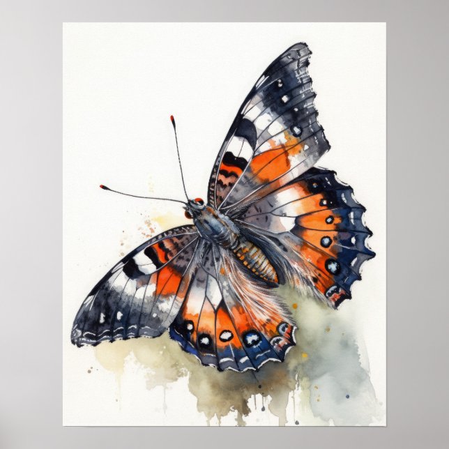 Kalifornien Butterfly Art Print Poster (Framsidan)