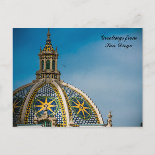 Kalifornien Bygger Dome Balboa Park San Diego Vykort