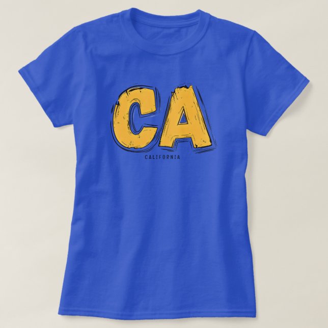 Kalifornien CA T Shirt (Design framsida)