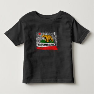 Kalifornien Cali Flagga Socal Norcal Cencal T Shirt