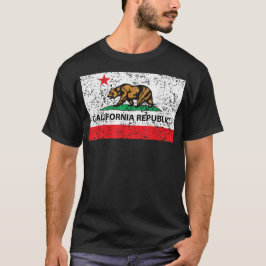 Kalifornien Cali Flagga T-Shirt Socal Norcal