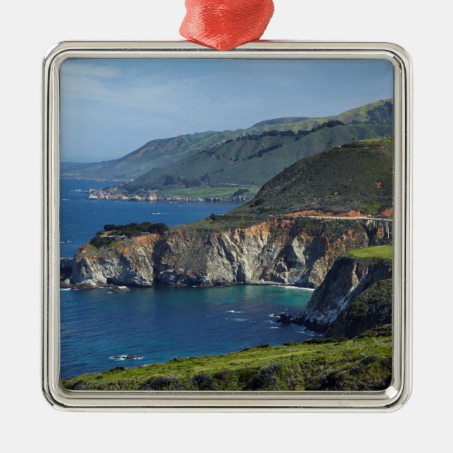 Kalifornien Central Coast Julgransprydnad Metall (Framsidan)
