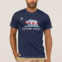 Kalifornien Chicago Transplant Flagga Mashup T-shirt