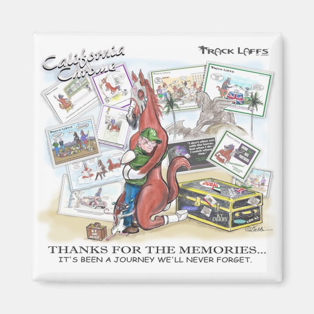 Kalifornien Chrome - Tack för Memories Magnet (Framsidan)