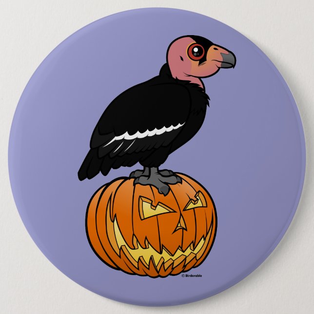 Kalifornien Condor Halloween Knapp (Framsida)