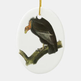 Kalifornien Condor vid Audubon Julgransprydnad Keramik