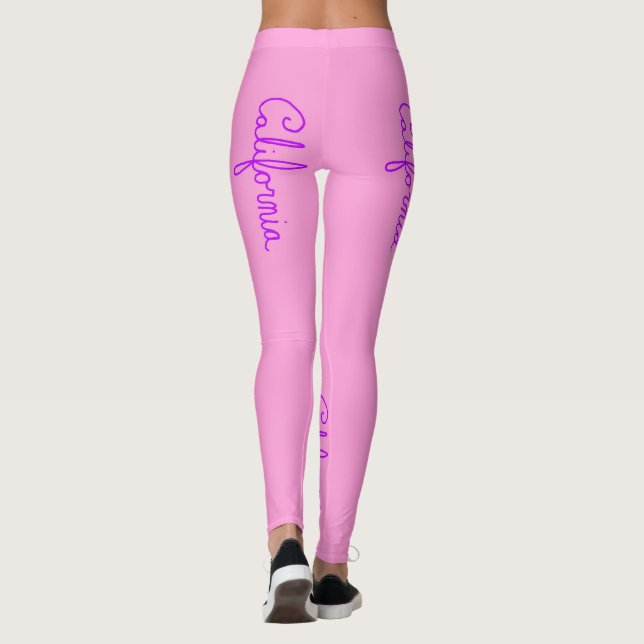 Kalifornien Cursive Leggings (Baksida)
