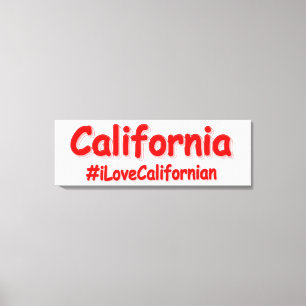 "Kalifornien" Cute Design. Köp nu Canvastryck