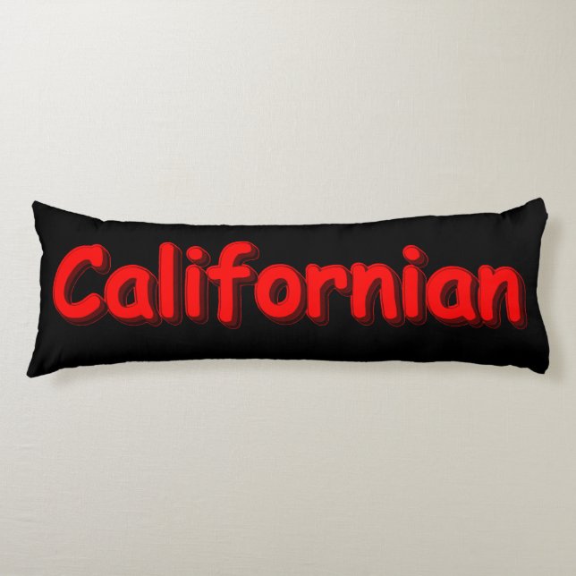 "Kalifornien " Cute Design. Köp nu Kroppskudde (Framsidan)
