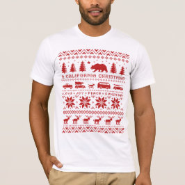 Kalifornien Cute Ugly jul Sweater Design Tee