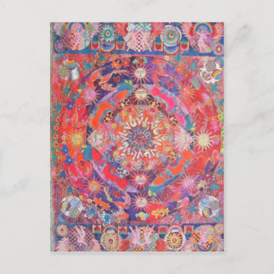 Kalifornien Daze Mandala Vykort