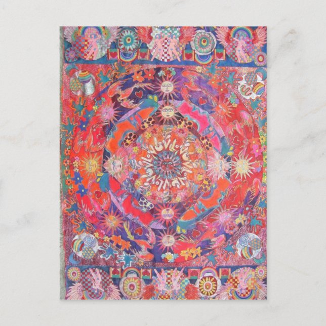 Kalifornien Daze Mandala Vykort (Framsida)