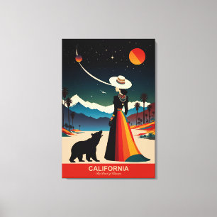 Kalifornien: delstaten Dreams Canvastryck