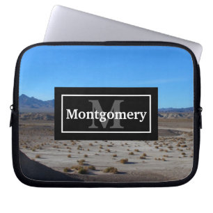Kalifornien Desert Ligcape med Namn och Monogram Laptop Fodral